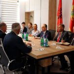 Presidenti i Shqipërisë Bajram Begaj takon liderët e partive shqiptare në Ulqin